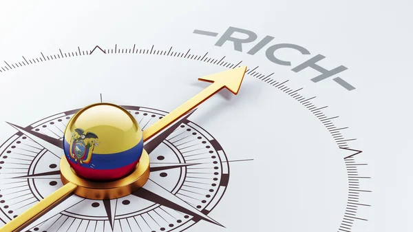 Ecuador kompass konzept — Stockfoto
