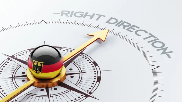 Alemania Concepto de Dirección Correcta — Foto de Stock