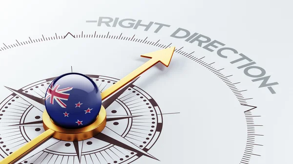 New Zealand Right Direction Concept — Stock Photo, Image