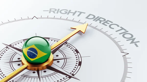 Conceito de Direção Direita Brasil — Fotografia de Stock