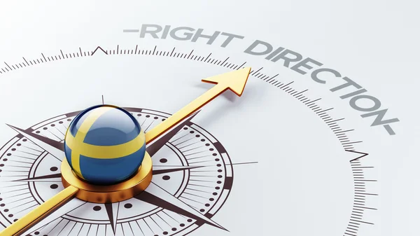 Schweden right direction concept — Stockfoto