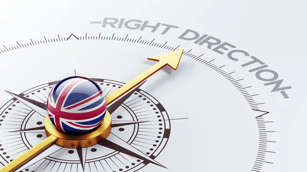 United Kingdom Right Direction Concept — Stock Photo, Image