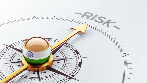 Concepto de riesgo de India — Foto de Stock