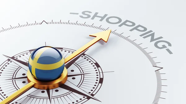 Conceito de compras Suécia — Fotografia de Stock