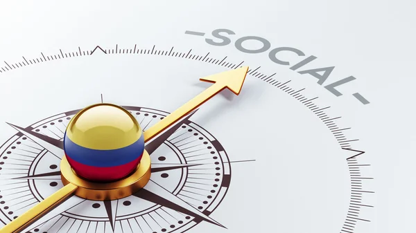 Colombia Concepto Social — Foto de Stock