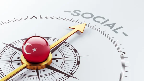 Turkiet sociala koncept — Stockfoto