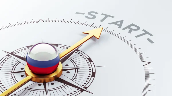 Rosja Start koncepcja — Zdjęcie stockowe
