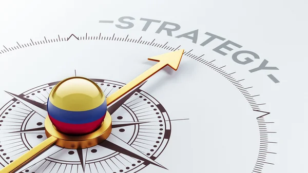 Concepto de Estrategia Colombia —  Fotos de Stock