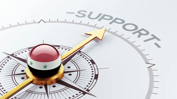 Syrien unterstützungskonzept — Stockfoto
