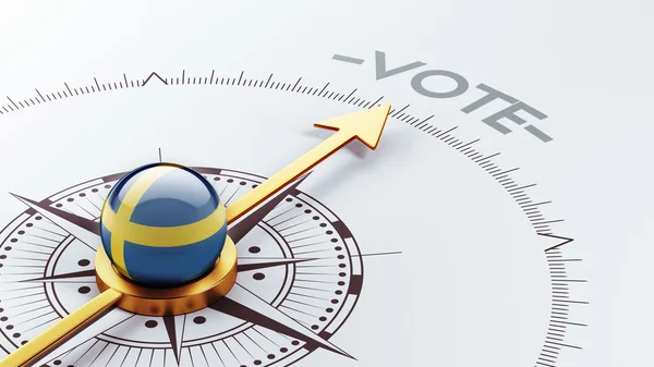 Svezia Concetto di voto — Foto Stock