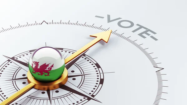 Ουαλία ψηφοφορία έννοια — Φωτογραφία Αρχείου
