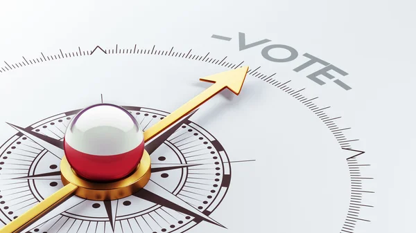 Polonia Votar Concepto — Foto de Stock