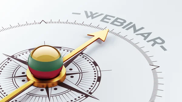 Lithuania Webinar Concept — Stock Photo, Image