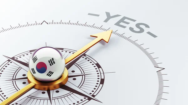 South Korea Compass Concept — Stock Photo, Image