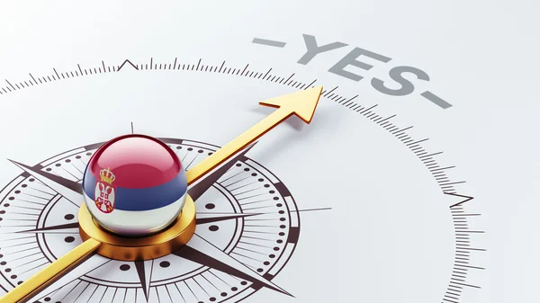 Serbia Yes Concept — Stock Photo, Image