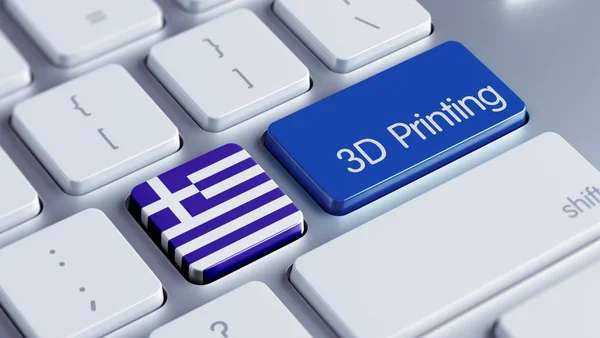 ギリシャ 3 d 印刷の概念 — ストック写真