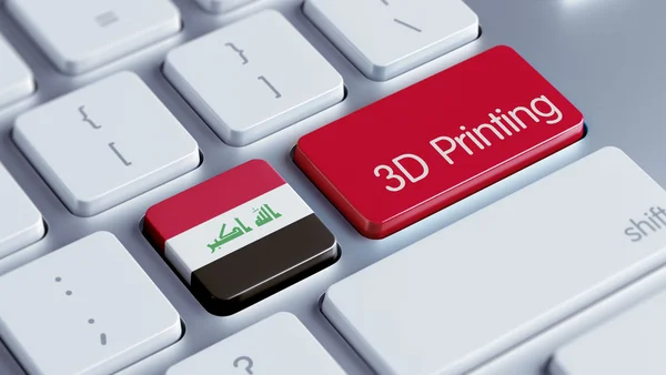 Irak 3D-afdrukken concept — Stockfoto