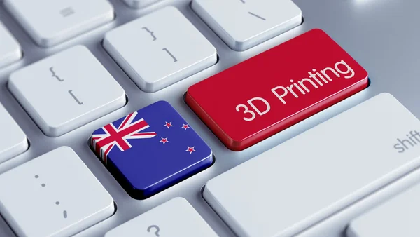 新西兰 3d 印刷的概念 — 图库照片