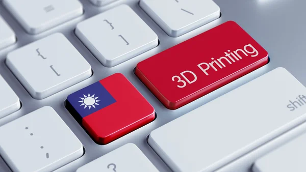 Taiwan 3D-Druck-Konzept — Stockfoto