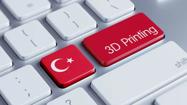 Turecko 3d tisk konceptu — Stock fotografie