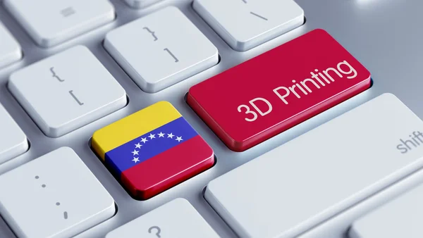 Venezuela 3D-afdrukken concept — Stockfoto