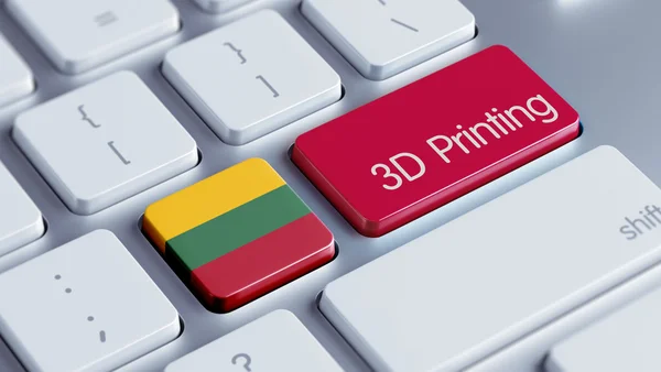 Litouwen 3D-afdrukken concept — Stockfoto