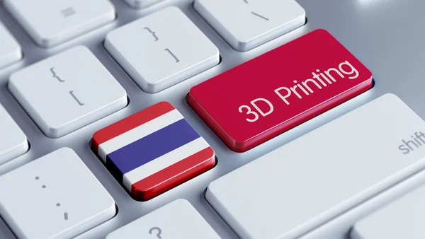 Conceito de impressão 3d Tailândia — Fotografia de Stock