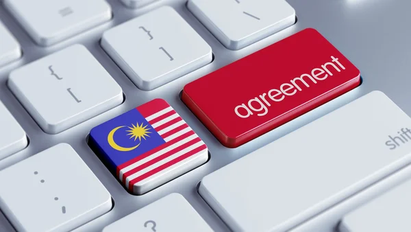 Malezya sözleşmesi kavramı — Stok fotoğraf