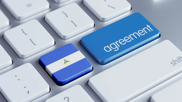 Nicaragua Agreement Concept — Stock Photo, Image