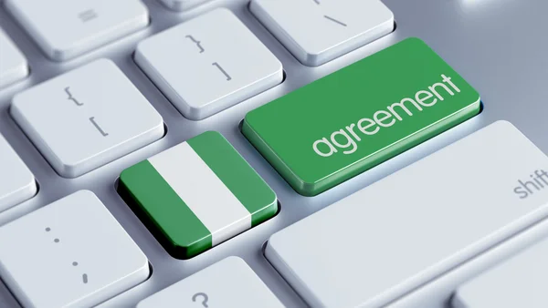 Nigeria overeenkomst concept — Stockfoto