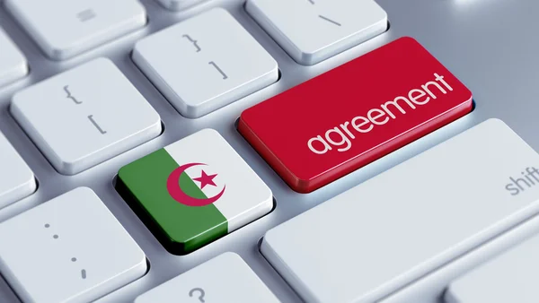 Acordo de Argélia Conceito — Fotografia de Stock