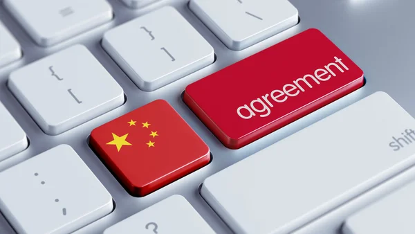 Čína dohody koncept — Stock fotografie