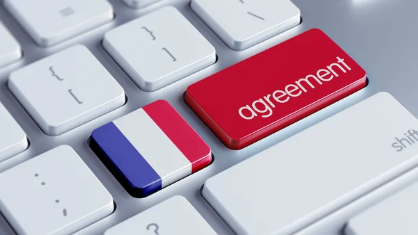 Frankrijk overeenkomst concept — Stockfoto