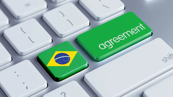 巴西协议概念 — 图库照片