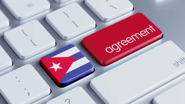 Cuba overeenkomst concept — Stockfoto