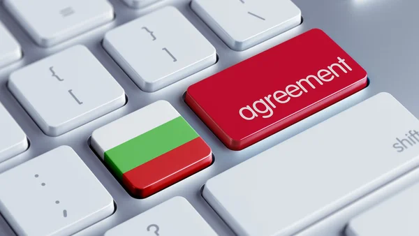 Bulgarije overeenkomst concept — Stockfoto