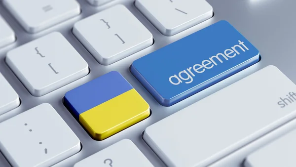 Ukraine Agreement Concept — Stock Photo, Image