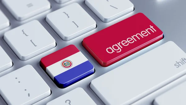 Paraguay overeenkomst concept — Stockfoto