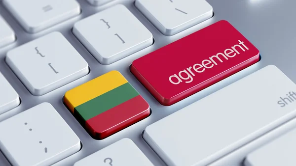 Lithuania Agreement Concept — Stock Photo, Image