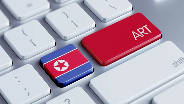 North Korea Art Concept — Stock Photo, Image