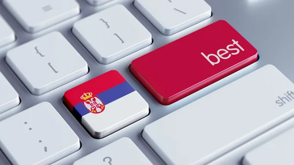 Serbien bästa koncept — Stockfoto