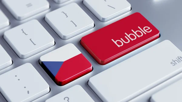 สาธารณรัฐเช็ก Bubble Concept — ภาพถ่ายสต็อก