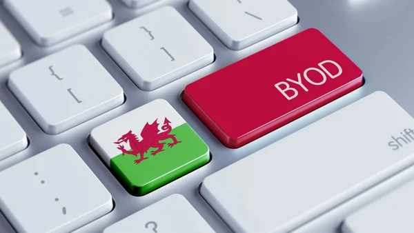 Wales Byod koncept — Stockfoto