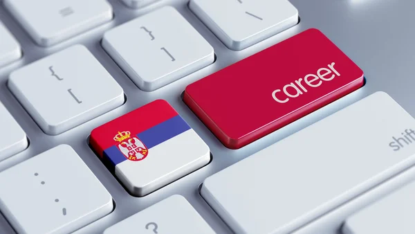 Serbien karriär koncept — Stockfoto