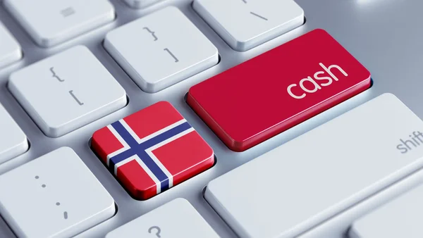 Norwegia gotówki koncepcja — Zdjęcie stockowe