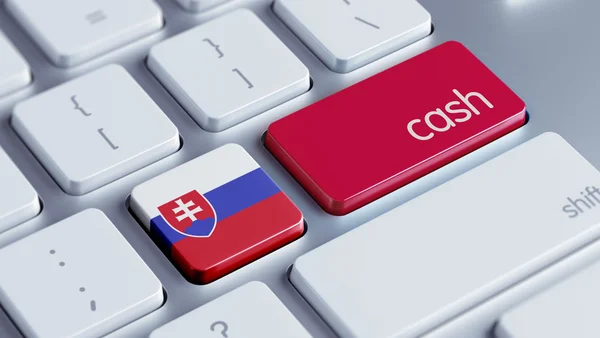 Slovakien kontanter koncept — Stockfoto