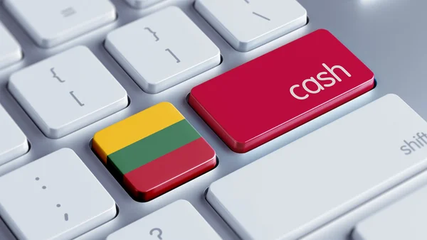 Litvanya para kavramı — Stok fotoğraf