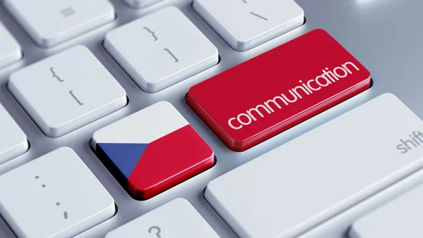 Çek Cumhuriyeti iletişim Concep — Stok fotoğraf
