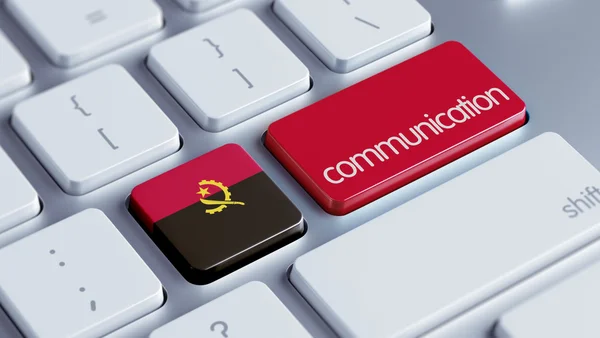 Angola Comunicación Concep — Foto de Stock