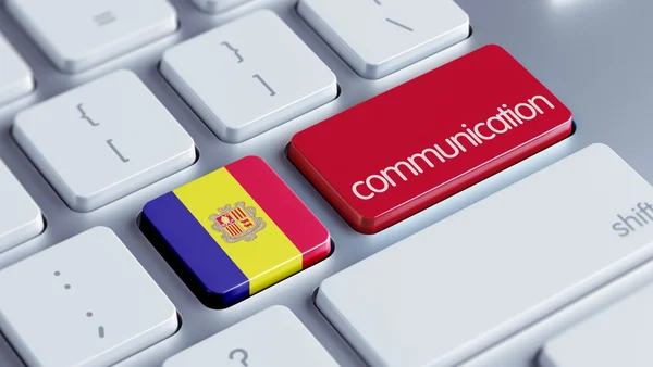 Andorra komunikace Concep — Stock fotografie